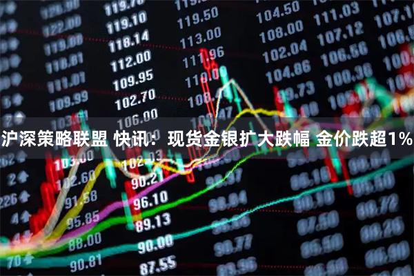 沪深策略联盟 快讯：现货金银扩大跌幅 金价跌超1%